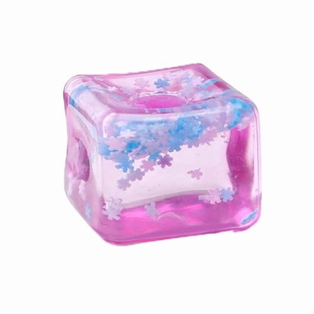 Stress Cube Stress Ball Sensory Fidget Toys Square Stress Balls Anxiety Relief Stress Cube Gift for Adults Purple
