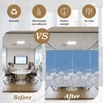thumbnail image 5 of Clouds Window Privacy Film, Blue White Sky Natural Landscape Static Cling UV Sun Blocking Heat Control Window Tint Day and Night, Non-Adhesive Reusable One Way Windows Privacy Cover 17.7''x78.7'', 5 of 7