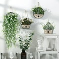 thumbnail image 3 of Artificiales Flores para Colgar, 3 Pzas de Vid de Eucalipto Falso, Guirnalda de Flores, Plantas de Plástico para Interiores y Exteriores, Pared, Jardín, Boda, Decoración de Fiesta en Casa, 3 of 8