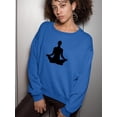 thumbnail image 2 of Yoga Silhouette      Sweatshirt Women -Image by Shutterstock, Female Medium, 2 of 4