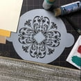 thumbnail image 5 of Designer Stencils C333 Turn of the Century 7 Inch Medallion Cake Stencil, Beige/semi-transparent, 5 of 7