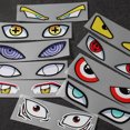 thumbnail image 2 of Pegatinas de figura de anime Naruto Uchiha Itachi Sharingan Madara Rinnegan pegatinas de ojos pegatinas reflectantes para ventana de casco de luz de coche, 2 of 5