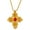 Red Stone, variant on Ethiopian Big Cross Pendants Necklaces Women Men 14k Yellow Gold Jewelry Africa Coin Cross/Eritrea Habesha Necklace A010