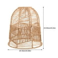 thumbnail image 2 of Small Lampshade E27 Base Indoor Light Cover Paper Weaving Ceiling Light Shade, 2 of 8