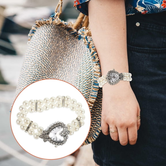BESTYASH Women's White Plastic Bracelet Watch, Casual Quartz Movement, Stylish and Lightweight Timepiece