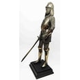 thumbnail image 4 of New Large 12" Medieval Knight Figurine Skilled Swordsman Suit of Armor, 4 of 4