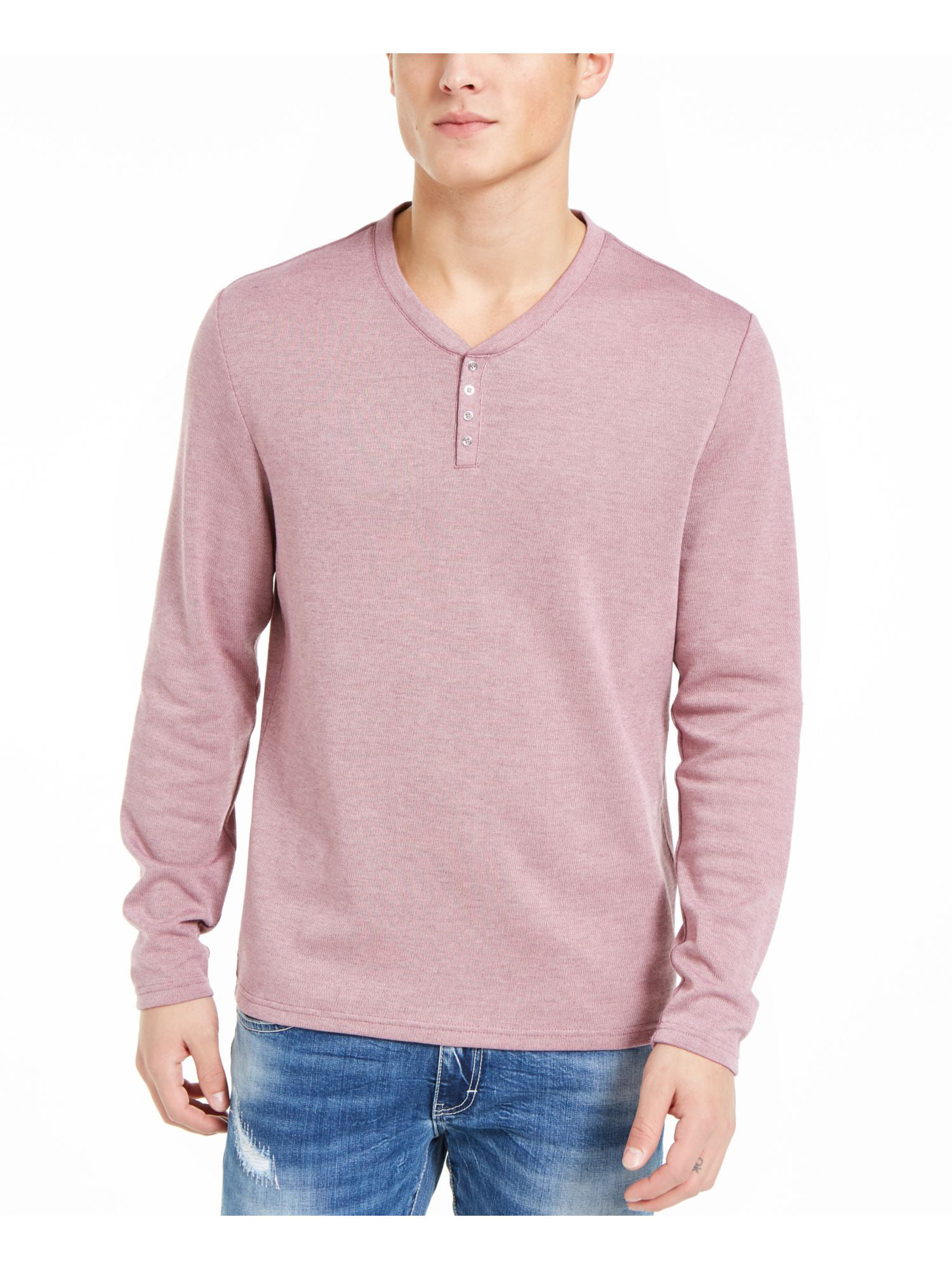 I-N-C Mens Ls Knit Pullover Sweater 