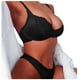 thumbnail image 1 of Conjunto de ropa interior sexy con sujetador de tres puntos para mujer - Nailon/Spandex, cintura baja, 1 of 4