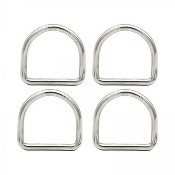 Lipstore 3x 4Pcs Metal D Rings D Shape Buckle DIY Accessories Metal Loops Buckles D Shape