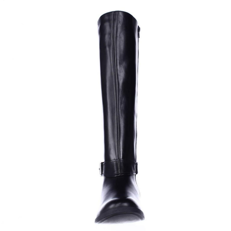 Clarks riding boots black sale