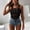 Black, variant on Women's Full Lace Cami Top – Scalloped Neckline Sleeveless Semi-Sheer Round Neck Beach & Resort Casual  Blouse Rose Red，L