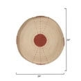 thumbnail image 3 of Sundial Seagrass Round Wall Art Rust, 3 of 5
