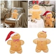 thumbnail image 2 of JZROCKER Decorative Christmas Gingerbreadman Pillow with Removable Cover for Festival, 2 of 16