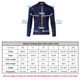 thumbnail image 3 of Santic Striped Mens Cycling Jersey Long Sleeve Bicycle Shirt Bike Jersey for Cyclist Navy,M, 3 of 7