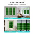 thumbnail image 6 of Window Privacy Film Black Green Plaid Stained Glass Window Film Decorative Sun Block Window Cover Modern Buffalo Checked Gingham Art Window Clings Static Adhesive Sticker for Bathroom 19.6"x39.3", 6 of 7