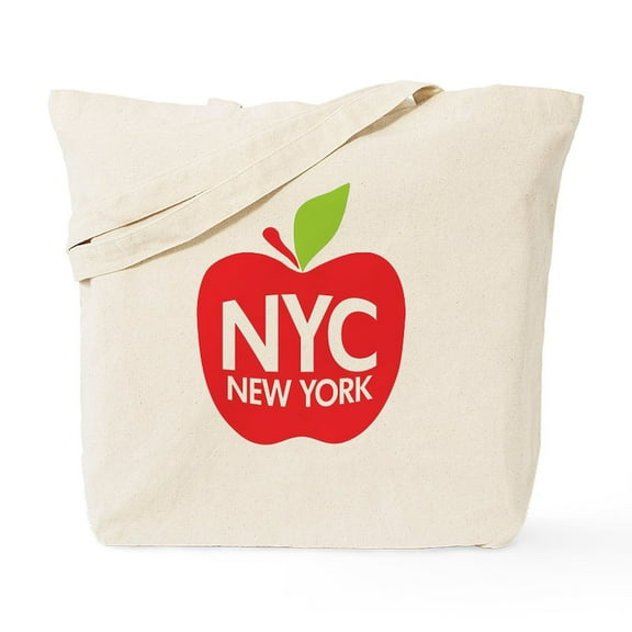 CafePress - Big Apple Green NYC Tote Bag - Unisex Canvas Tote Bag, Beige, 1-Piece