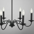 thumbnail image 3 of Chandelier 6 Light Black Iron Metal In Transitional Style 26 High By 22 Wide     -Traditional Installation Capital Lighting 437261Bi, 3 of 6