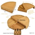 thumbnail image 3 of Picnic at Ascot (CB40) Vienna Transforming Bamboo Cheese Board Set, 3 of 7