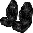 thumbnail image 6 of KUIFORTI Halloween Cobweb Car Seat Covers Sets 4 Pack Vehicle Seat Protector Front and Rear Split Bench for Cars Easy to Install Accessories Auto Trucks Van SUV, 6 of 7