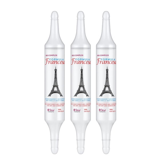 Bio Complex French 3Pack – 0.61 oz Each, Intensive Hair Repair Treatment for Nourishing, Strengthening & Revitalizing Damaged Hair