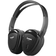 Power Acoustik Wireless Noise Cancelling Over-Ear Headphones, Black, HP12S