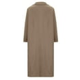 thumbnail image 6 of Herrnalise Women's Double Breasted Pea Coat Winter Mid-Long Trench Coat with Belt Khaki,XXXL, 6 of 6