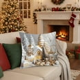 thumbnail image 4 of Christmas Pillow Cover 17.7x17.7 Inches, Cotton Decorative Pillow Case with Festive Pattern, Soft Breathable Cushion Cover with Hidden Zipper for Living Room Sofa Bedroom Holiday Home Decor, 4 of 6