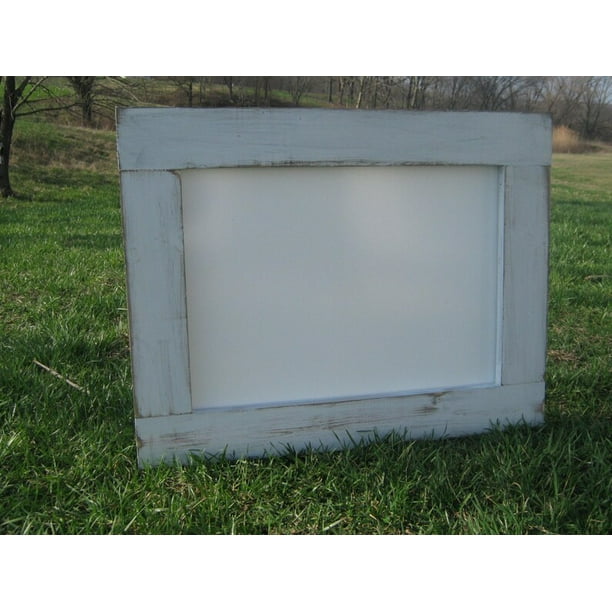 white distressed hanging dry erase board 16x20"rustic dry erase board