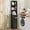 Black, variant on PULUOMIS 65" Tall Bathroom Storage Cabinet, Narrow Bathroom Organizer with Pedboard and Adjustable Shelf, Slim Space Saver with Drawer for Living Room, Kithchen, White