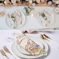 thumbnail image 2 of Cloth Napkins Set of 6 - 20x20 Inches, Easter Bunny Washable Reusable Table Napkins, Spring Easter Eggs Floral Burlap Rustic Soft & Absortbent Dining Napkin for Party Wedding Hotel Restaurant, 2 of 8
