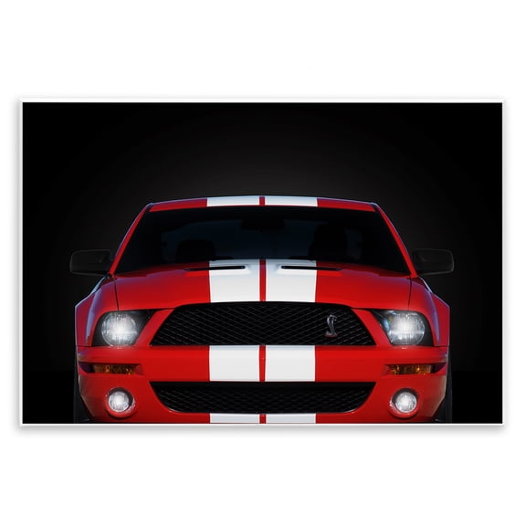 Stupell Industries Iconic Red Sports Car Transportation Photography Unframed Art Print Wall Art, 15 x 10