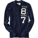 thumbnail image 1 of Aeropostale Aero 87 - Camiseta henley de manga larga para hombre, color azul, grande Aeropostale henley, 1 of 1