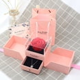 thumbnail image 5 of Joyero Unfade Flor Rosa Auricular Exquisito Collar Romántico Organizadores Regalo Del Día De San Valentín Para Novia Madre Esposa No.1 Cateissary HA027687-02, 5 of 5