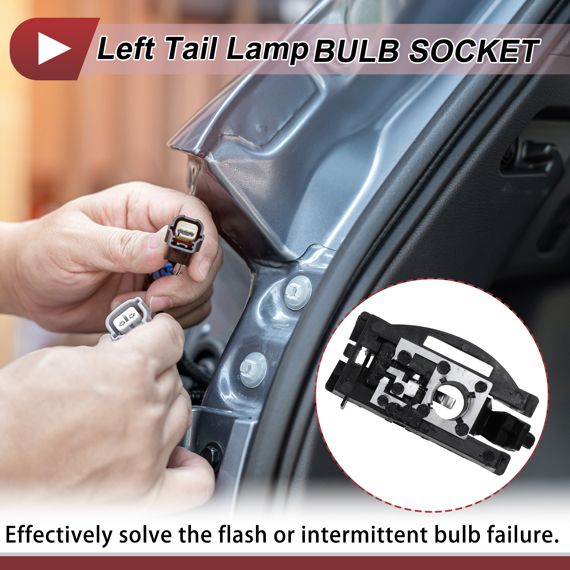 Unique Bargains Light Socket for BMW X5 E70 2007-2013 Left Side