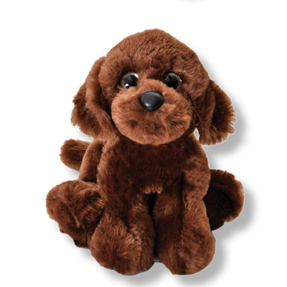The Petting Zoo Chocolate Labrador Soft Plush Stuffed Animal 7"