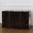 thumbnail image 5 of vidaXL Vintage Treasure Chest Wood 26"x15"x15.7", 5 of 9