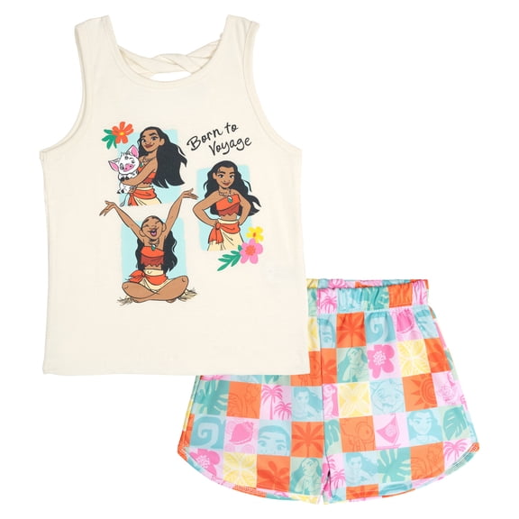 Disney Moana Tank Top and Mesh Shorts Outfit Set Toddler to Big Kid