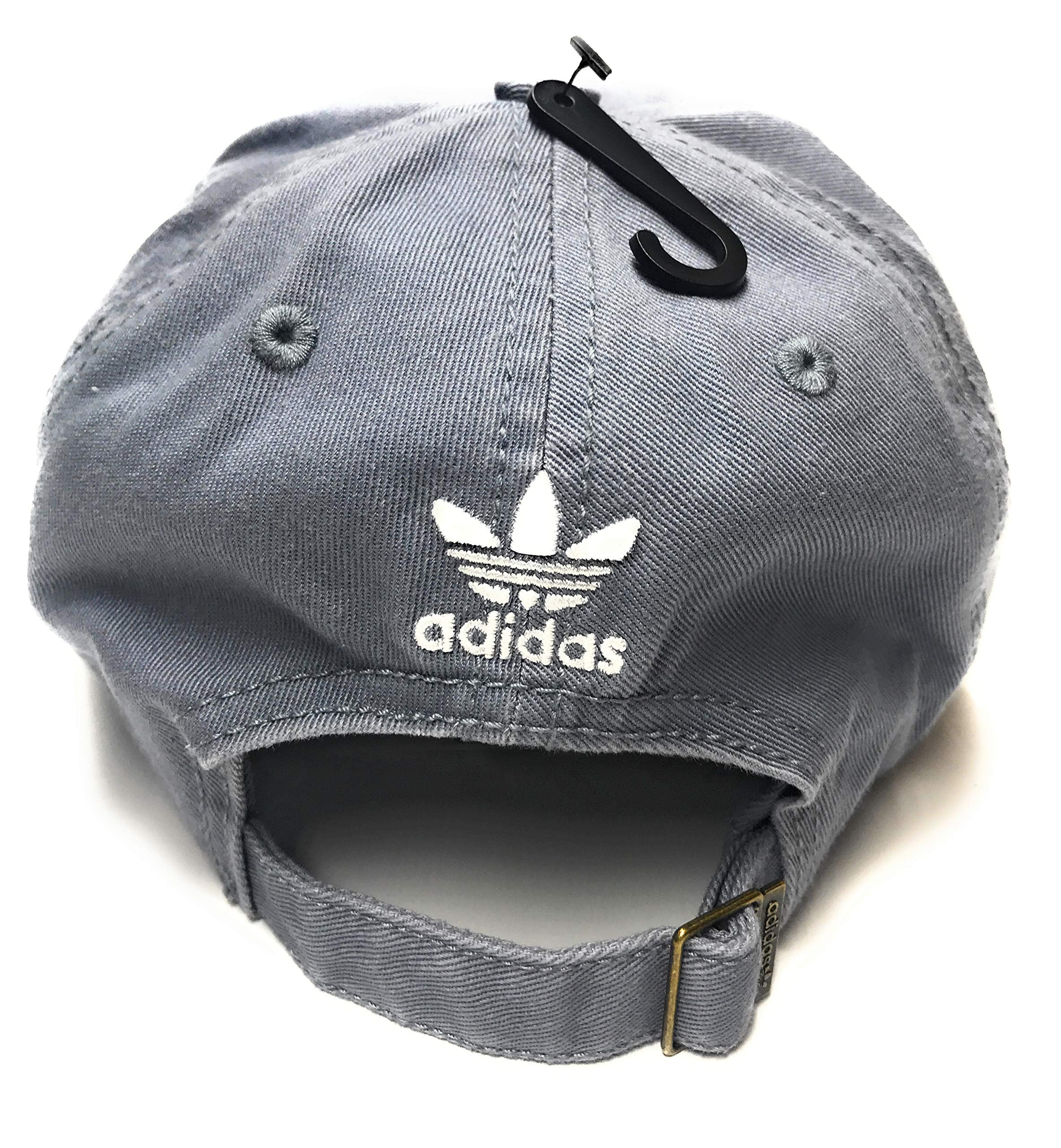 adidas Originals Women s Relaxed Adjustable Strapback Cap One Size Grey White Walmart