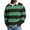 Green, variant on Men Waffle Knit Striped Rugby Polo Sweater Sevevn Contrast Collar Long Sleeve Knitted Pullover,For Men Daily Dressing Casual Travel And Weekend Social Occasions