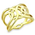 thumbnail image 1 of Alamode TK3639-7 Bague en Acier Inoxydable Or IP pour Femmes Sans Pierre - Taille 7, 1 of 1