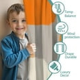 thumbnail image 3 of Blackout Kids Curtains,Orange and Grey Abstract Art Artwork Childrens Insulated Curtains Set Of 2,Bedroom Essentials,Toddler Room Decor 42x84in(106x213cm), 3 of 4