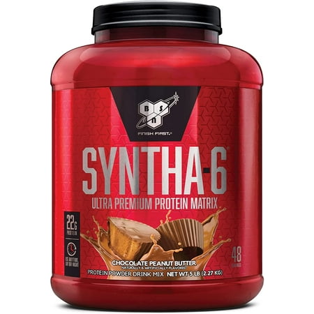 BSN Syntha 6, Chocolate Peanut Butter, 5 Lb