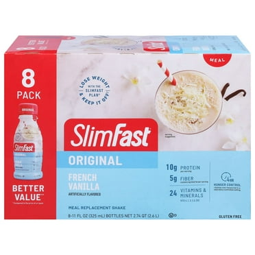 SlimFast Original Meal Replacement Shakes - French Vanilla, 11 oz - 8 pk