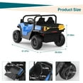 thumbnail image 3 of Rugerasy 24V 4WD Ride On Dump Truck with Remote Control, 2 Seater, Blue, 3 of 9