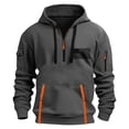 thumbnail image 2 of Sudadera con capucha para hombre, informal, con estampado, deportiva, de manga larga, blusa de poliéster, 2 of 4