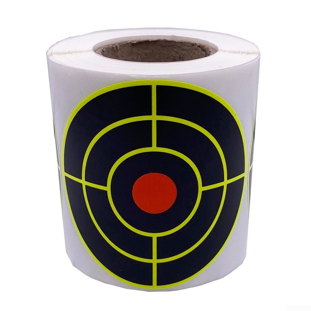 200Pcs/Roll 4inch Self Adhesive Paper Reactive Splatter Shooting Target Stickers 