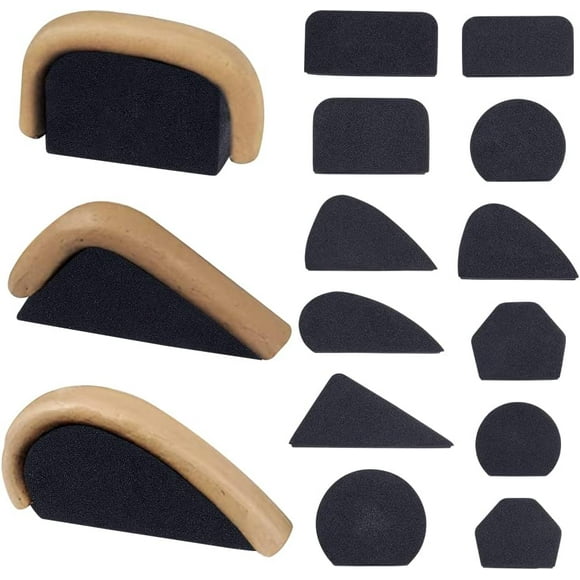12 Pcs Pottery Mug Handle Molds Tumblers Cups Handle Molds Mixed Shapes Mixed Sizes Mug Handle Forms Moulds for Handmade Mug Business Shop Clay Pottery Ceramic Mug Handle Making Tool