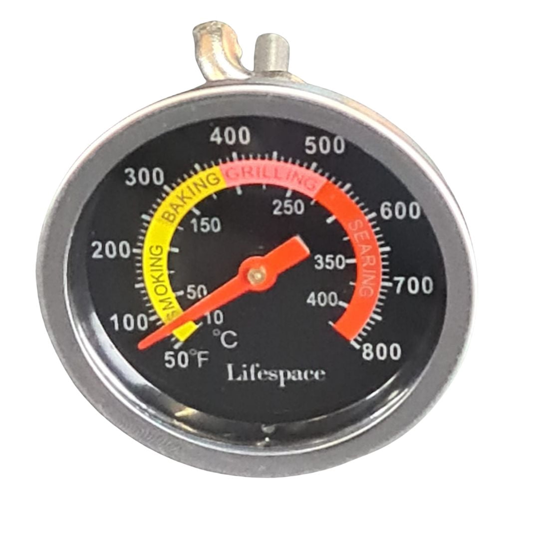 Lifespace Universal Replacement Grill / Smoker Thermometer - Colour Face 6-Pack