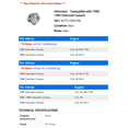 thumbnail image 2 of Alternator - Compatible with 1988 - 1989 Chevy Camaro, 2 of 2