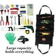 thumbnail image 3 of HengDidi Durable 5-Zipper Compartment Tool Bag for Automotive Mechanics and Outdoor Enthusiasts, Portable Heavy-Duty Fabric Organizer with Carrying Handle and Foldable Design, 3 of 7